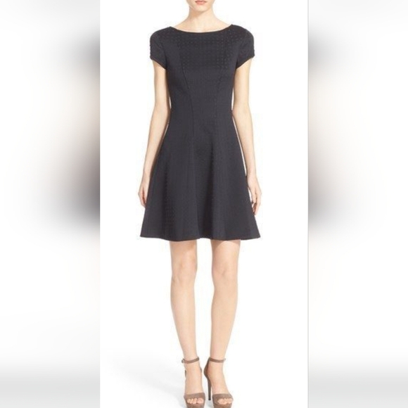 Ted Baker London Dresses & Skirts - Ted baker London Swiss diamond dot black dress